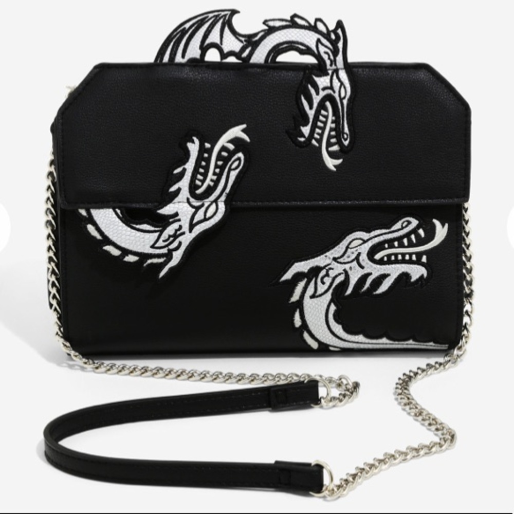 Danielle Nicole Black Crossbody Danereys GOT Game of Thrones, New With Tags